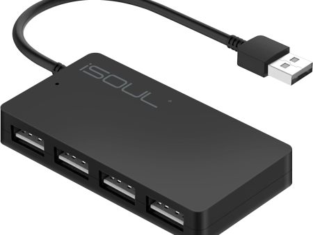 Maximize Your USB Connectivity: 4-Port USB 2.0 Hub for PCs and Gaming Consoles For Discount