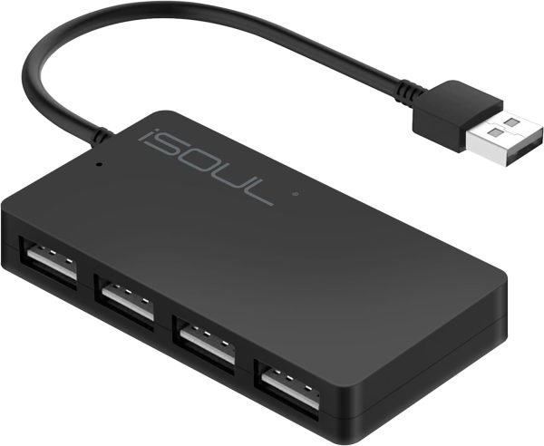 Maximize Your USB Connectivity: 4-Port USB 2.0 Hub for PCs and Gaming Consoles For Discount