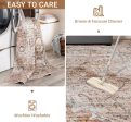 Ultra-Thin 3x5 Peach Gold Area Rug for Bedrooms, Kitchens, Entryways For Discount