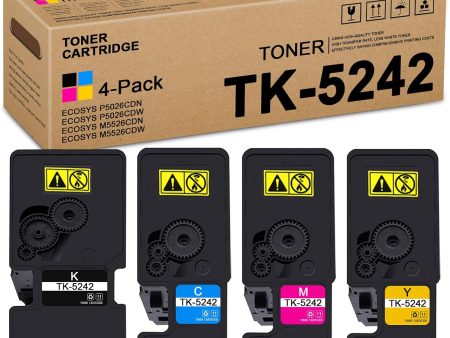 Maximize Printing Quality with TK5242 Toner Cartridge 4-Pack for Kyocera ECOSYS Printers For Cheap