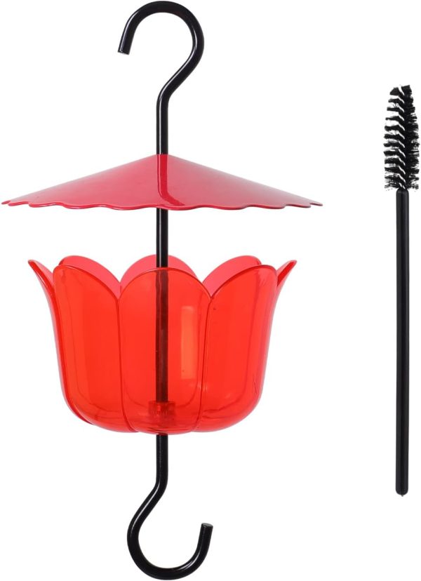 Extra Large Hummingbird Feeder Ant Trap with Umbrella Cover and Cleaning Brush - Garden Decor Accessory Online Hot Sale