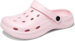 Pink Unisex Garden Clogs Size 6-6.5 Women 4.5-5 Men: Breathable & Quick-Drying Shoes Hot on Sale