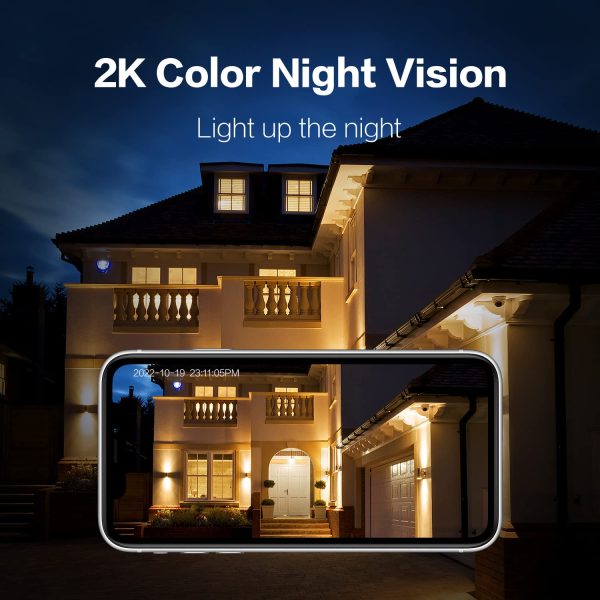 Wireless Outdoor Security Camera - 2K, Pan-Tilt 360°, Battery Powered, 2-Way Talk, 3MP PTZ, WiFi, Cloud SD Storage, Color Night Vision, Spotlight, Siren, IP65 Waterproof, Smart AI Detection, Device Sharing Online now