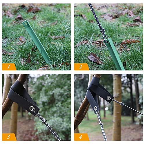 Liliantus 2-Pack Tree Stakes Kit, Anchor Tree Support Strap with Stakes for Garden Plant Online