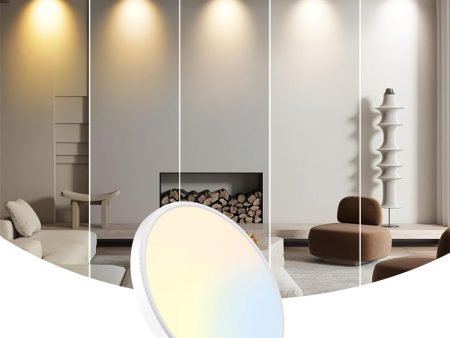 Ultra-Thin 7.5  LED Ceiling Light, 5 Selectable Colors, Super Bright & Easy Install Hot on Sale