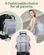 Large Diaper Bag Backpack with Insulated Pockets and Stroller Straps - Ideal for Travel & Baby Shower Gifts on Sale