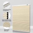 Cellular Window Shades Cordless Blinds - Blackout Honeycomb Polyester, Beige, 35  W x 64  H for Home & Office Online