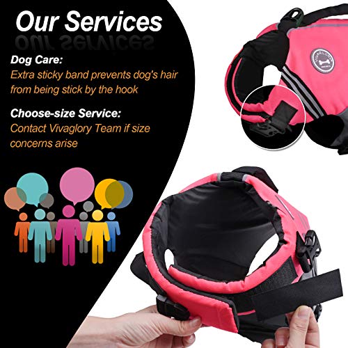 Vivaglory New Sports Style Ripstop Dog Life Jacket with Superior Buoyancy & Rescue Handle, Bright Pink, XS Online Hot Sale