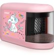 Pink White Elephant Battery Operated Electric Pencil Sharpener for 8mm Pencils Discount