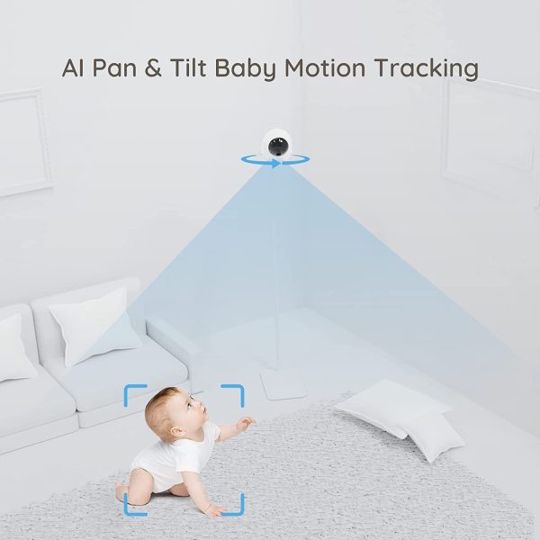 2K UHD Wireless AI Baby Monitor w  Breathing Detection Face Covered Alerts More on Sale