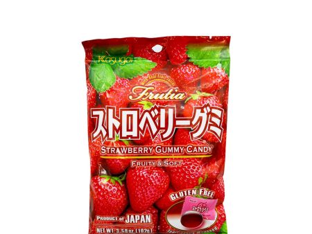 Kasugai Frutia Strawberry Gummy Candy 3.59oz For Cheap