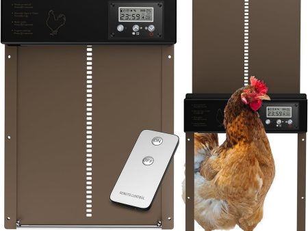 Automatic Chicken Coop Door with Timer, Light Sensor, and Remote Control – Maximum Security for Poultry Online Sale