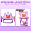 Purple Pig Baby Teether - Silicone Toys for Infants 0-6 Months, BPA Free Hot on Sale