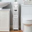 Space-Saving Bathroom Furniture Set: Slim Toilet Paper Holder and Storage Cabinet for Compact Bathrooms For Discount