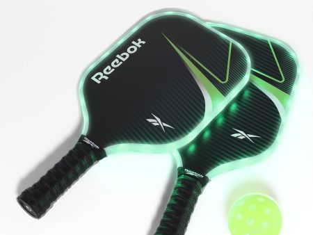 Reebok LED Pickleball Set with Fiberglass Paddles & Light-Up Balls - Ideal for Night Play Sale