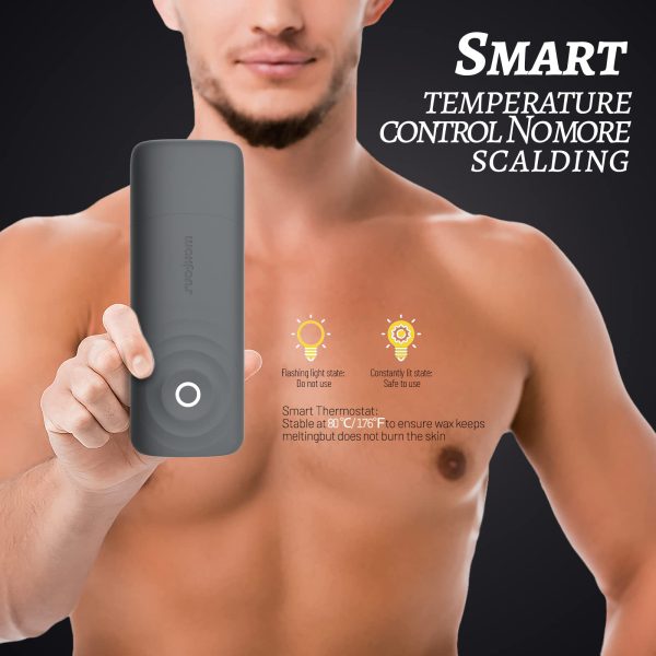 Smart Roll-On Wax Kit for Home Use: Automatic Temperature Control for Sensitive Skin Discount