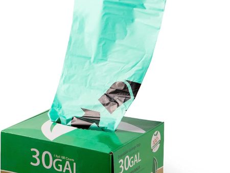 Eco-Friendly 30 Gallon Compostable Trash Bags, 100 Count - Perfect for Kitchen and Yard Hot on Sale