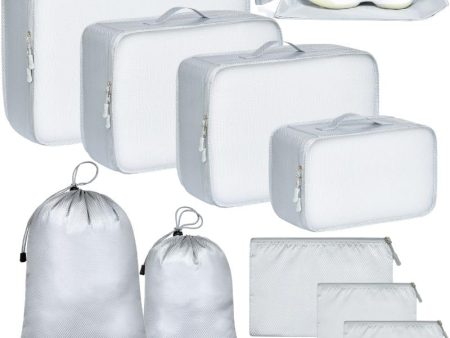 10-Piece Travel Packing Cubes Set: Organize Easily for Every Trip & Adventure For Sale