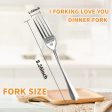 I Forking Love You  Engraved Stainless Steel Fork Gift For Loved One Online Sale