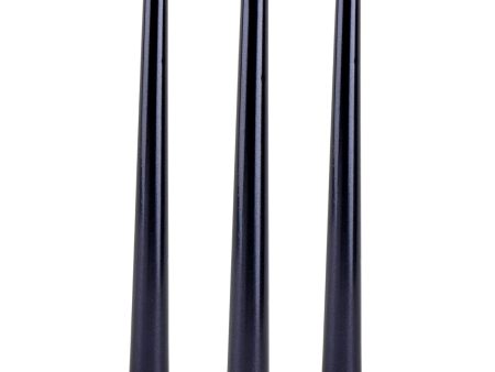 Elegant Metal Style Black Taper Candlesticks - 4 Pack, Dripless 10  Candles Online Sale