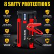 1500A Peak Jump Starter Battery Pack: Portable, Multi-Vehicle Compatible, Advanced Safety Features, USB, LED Light - Perfect for Cars, Trucks, Boats, RVs Fashion