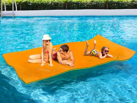 Lily Pad Floating Mat for Lakes, 8x4 ft, Tear-Resistant with Bungee Tether Sale