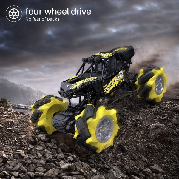 Discover the Thrilling 1 20 Metal RC Monster Truck - Perfect Toy for Kids, 360° Spins, LED Lights, Durable Zinc Frame Online