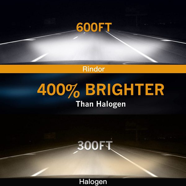 2pk 9006 HB4 Waterproof LED Headlight Bulbs 80W 15000 Lumens 6500K Cool White Hot on Sale