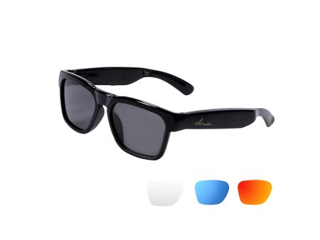 Polarized Smart Sunglasses with Bluetooth Speaker, Voice Control - UV400 Protection Online Sale