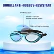 2-Pack Swim Goggles for Adults and Youth - UV Protection, Anti-Fog, 180° Vision Fashion