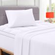 Twin XL Mattress Topper with Flat Sheet & Pillowcase Set - Enhances Comfort and Cooling, White Sale