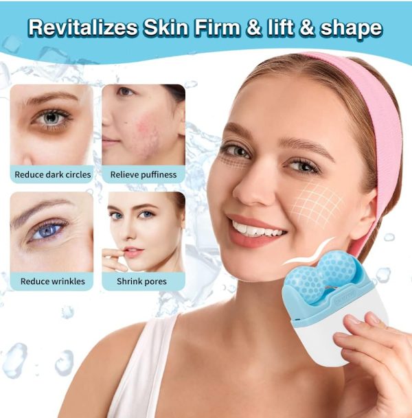 Ice Roller for Face, Body & Eyes - Skin Lifting & Puffiness Relief Sale