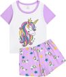 Size XS Unicorn T-Shirt & Shorts Pajamas Set Online Sale