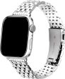 Silver Stainless Steel Metal Apple Watch Band 45mm 44mm 42mm Fashion