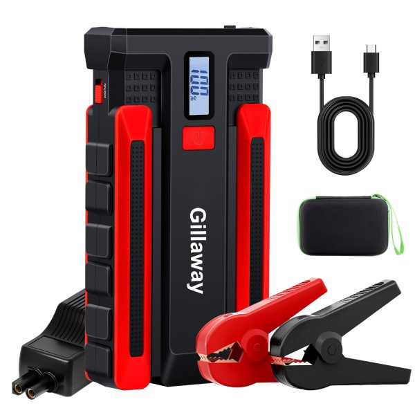 1500A Peak Jump Starter Battery Pack: Portable, Multi-Vehicle Compatible, Advanced Safety Features, USB, LED Light - Perfect for Cars, Trucks, Boats, RVs Fashion