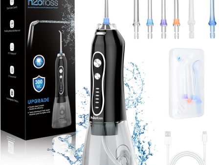 Portable Water Dental Flosser with 5 Modes - Cordless, Rechargeable, Waterproof, 300ml Tank for Home & Travel Hot on Sale