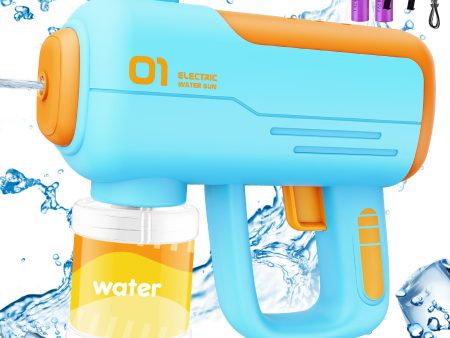 Blue Orange Automatic Electric Water Squirt Gun Toy Shoots Up to 40ft Online