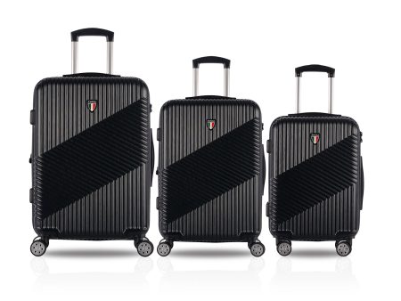 Durable & Expandable: TUCCI Italy Guida Suitcase Set - 20 , 24 , 28  For Discount