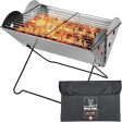 Portable Camping Grill - Collapsible Stainless Steel Fire Pit for Outdoor Adventures Sale