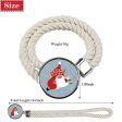 2 Pack Porlau Christmas Curtain Tieback Cotton Rope Curtain Tie Backs Santa Christmas Window Decorations Tieback holdbacks for Home Holiday Decor, Beige Online now