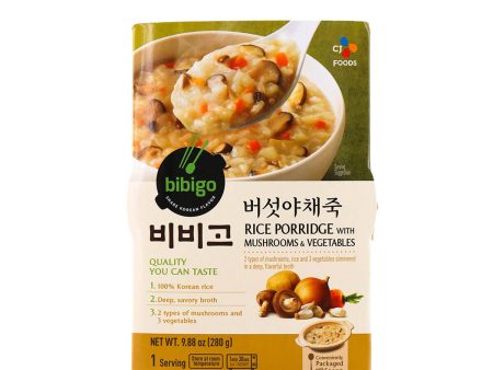 CJ Bibigo Rice Porridge with Mushrooms & Vegetables 280g For Cheap