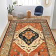 Vintage 6 x9  Area Rug - Washable, Non-Slip Boho Rug for Home Use - Ideal for High Traffic Areas Discount