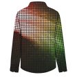 Size 3XL Novelty 3D Printed Button Closure Long Sleeve Turn Down Collar Shirt on Sale