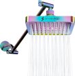 Luxurious 16  Rainbow Square Rain Shower Head with Rotating Extension Arm Hot on Sale