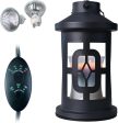 Vintage Black Time Square Candle Warmer Lamp for Jar Candles with Timer - Metal Lantern Style For Discount